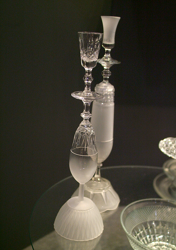 Tat Chao's upcycled glass creations. 