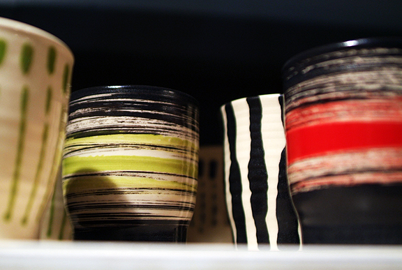 Pottery by Martine Buczkowski at the One of a Kind Show Toronto.