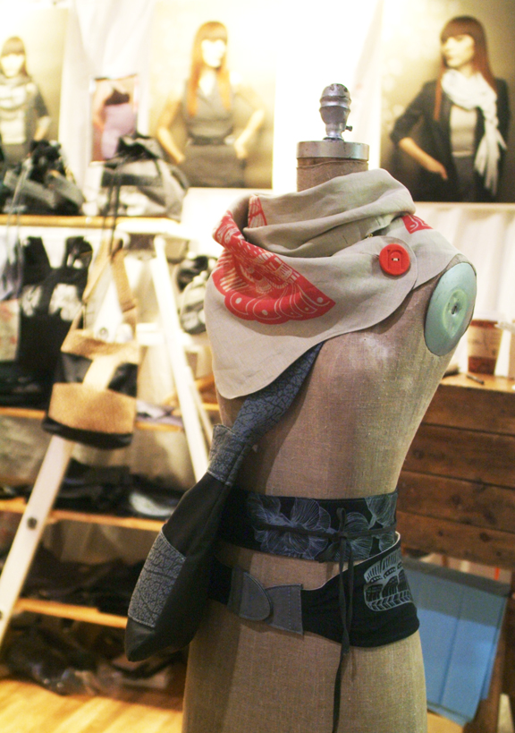 Noujica clothing and accessories at the One of a Kind Show Toronto. 