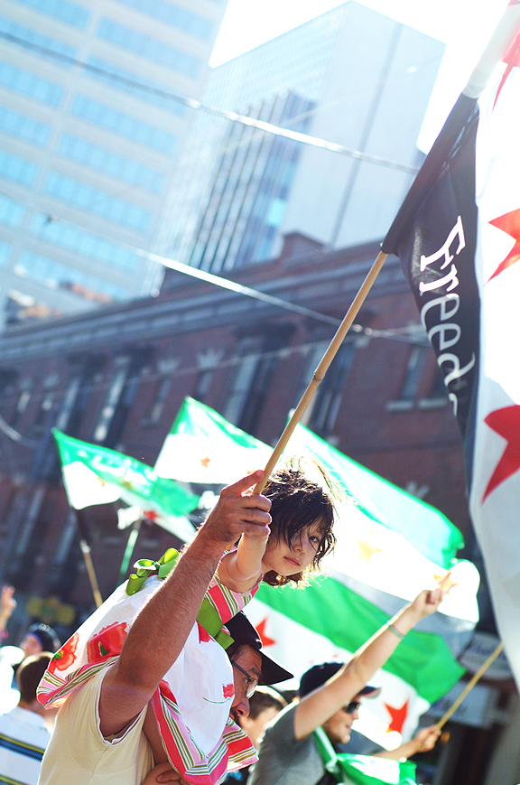 Freedom for Syria Protest in Toronto. 