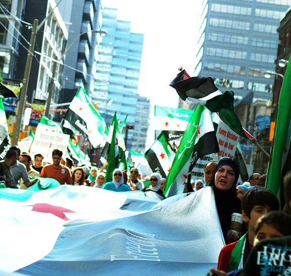Freedom for Syria Protest in Toronto. 
