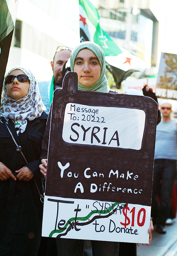 Freedom for Syria Protest in Toronto. 