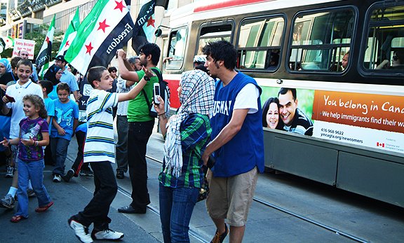 Freedom for Syria Protest in Toronto. 