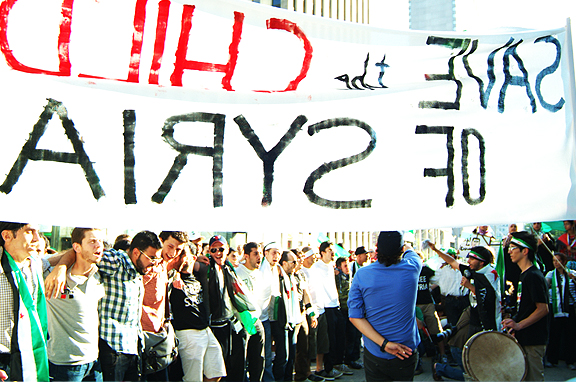 Freedom for Syria Protest in Toronto. 