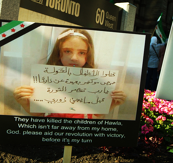 Freedom for Syria Protest in Toronto. 