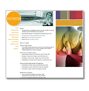Website Queen Street Yoga