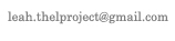Click here to email Leah Snyder at leah.thelproject@gmail.com